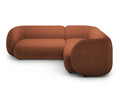 Coltar dreapta 4 locuri, Kate, Micadoni, 252x220x76 cm, tesatura boucle, teracota