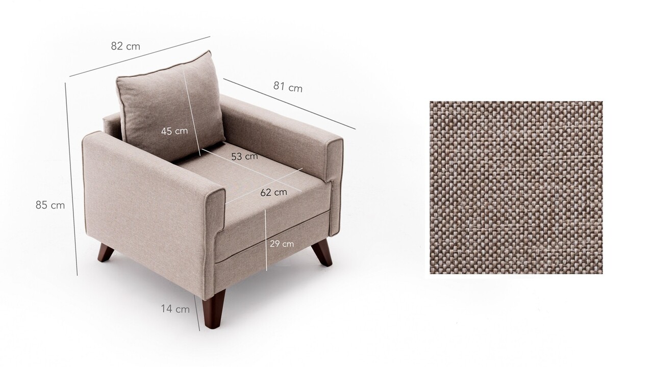 Fotoliu, Atelier del Sofa, 825BLC1506, Crem - view 9