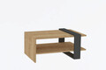 Masuta de cafea, Puqa Design, Yonca, 80x35x50 cm, PAL, Antracit / Stejar