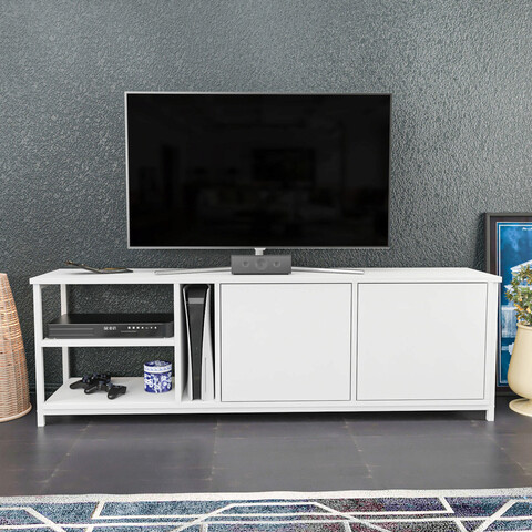 Comoda tv, retricy, primrose, 160x35.3x50.8 cm, pal, alb