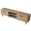 Comoda TV, Wren, A5 - 394, 180 x 48.3 x 35 cm, pal melaminat, nuc