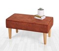 Taburet, Fluffe, 209FLF1305, 50% Bumbac / 50% Catifea, Portocaliu