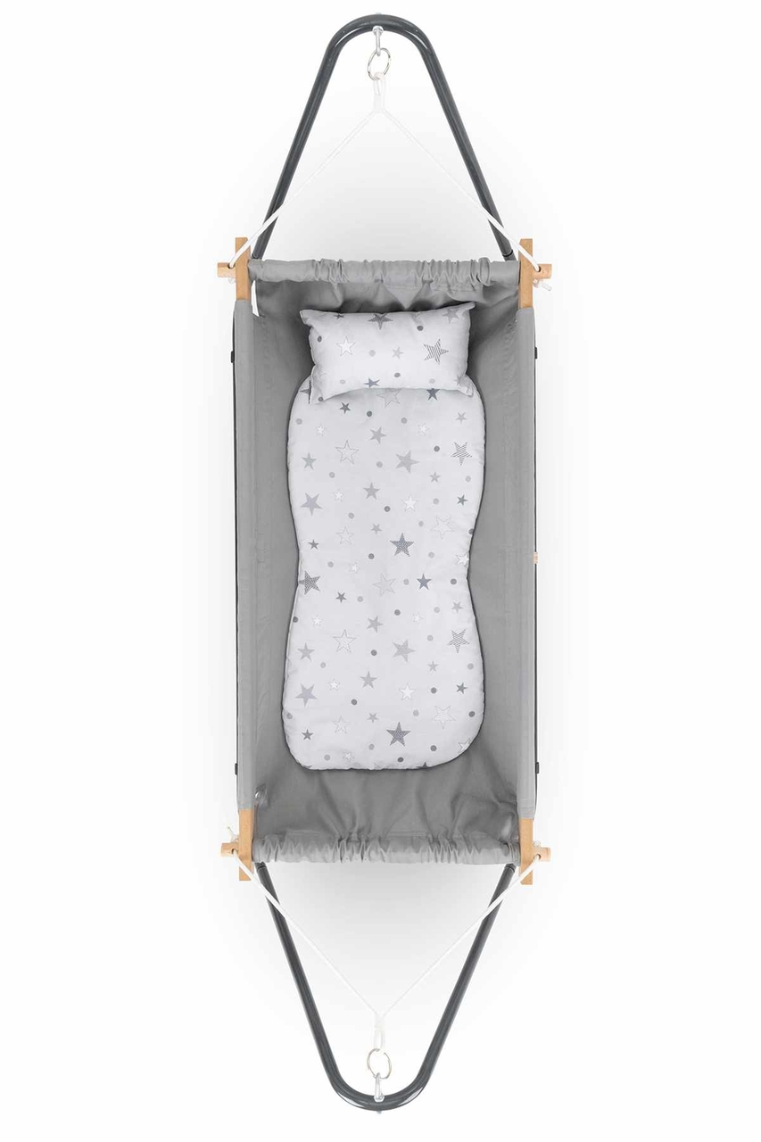 Hamac pentru bebelusi, Wallxpert, Cozy Nest, Gri - view 3