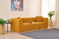 Canapea 3 locuri, Atelier del Sofa, 825BLC4319, Tesatura Chenille, Portocaliu