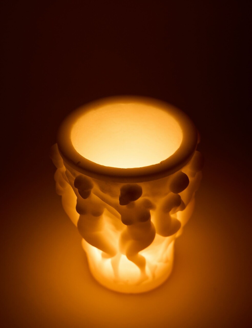 Lumanare, Venus, 12.5x18x12.5 cm, 100% SOYA CANDLE, Alb - view 2