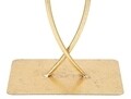 Decoratiune Double Leaves, Mauro Ferretti, 25x8.5x35 cm, fier, auriu