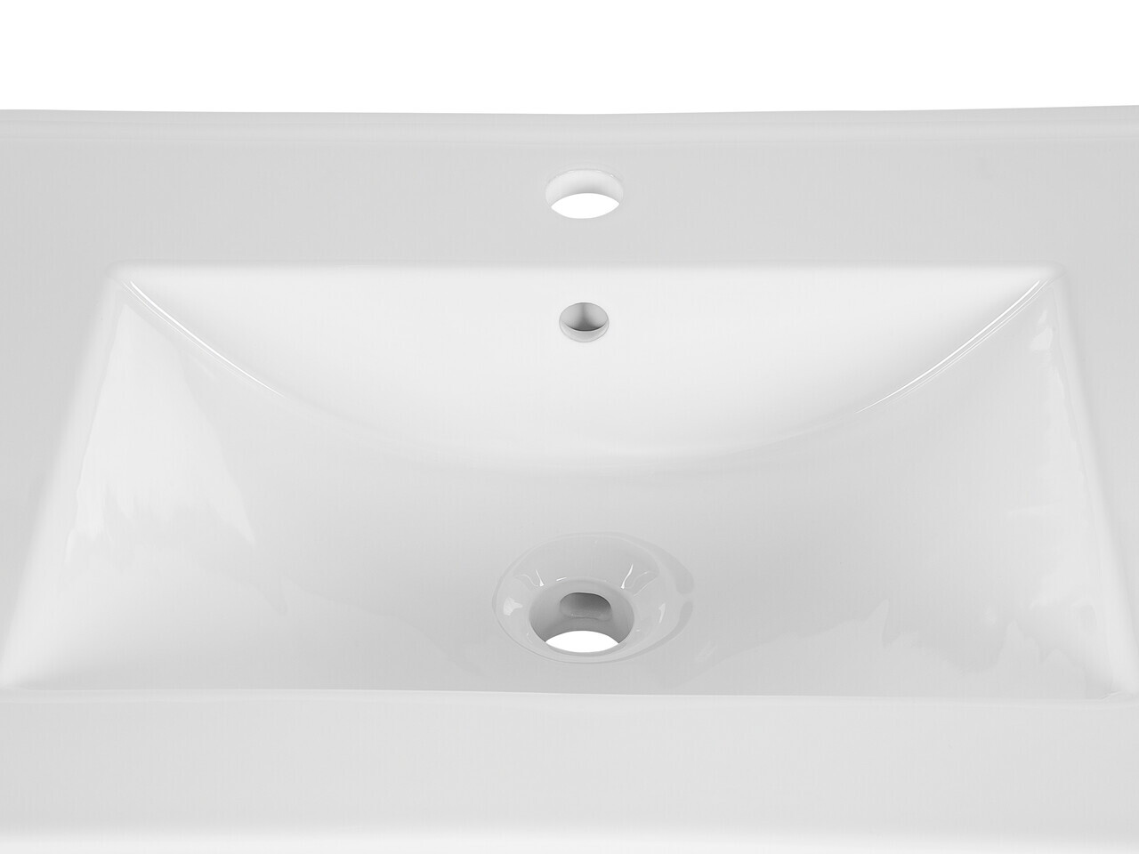 Set mobilier baie Bali White Lava 60 cm, dulap inalt, masca cu lavoar si cabinet cu oglinda, Comad, MDF/PAL, alb