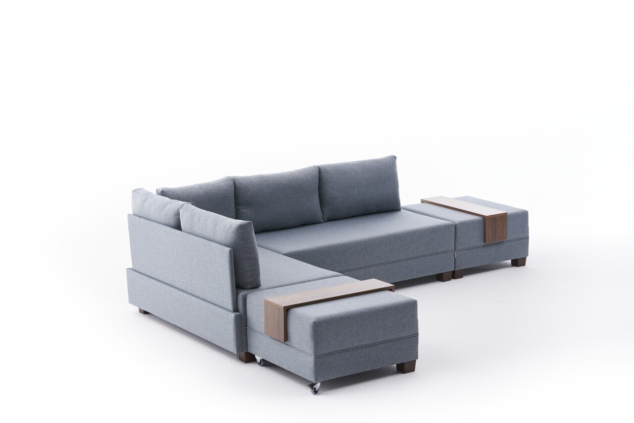 Coltar, Atelier del Sofa, 613LFS1165, Albastru — imaginea 6