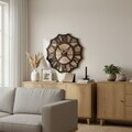 Ceas de perete, MET-MDF-UYART-2087, Dimensiune: 50 x 50 cm, Negru