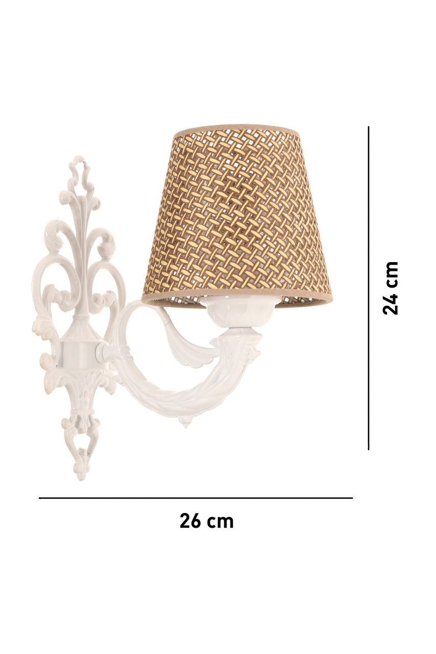 Aplica de perete, Opviq, 390FLH2363, Natural/Alb - view 4