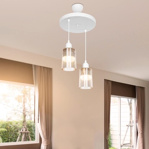 Lustra beyaz, asz.1475, squid lighting, 68x30x30, 20w, alb