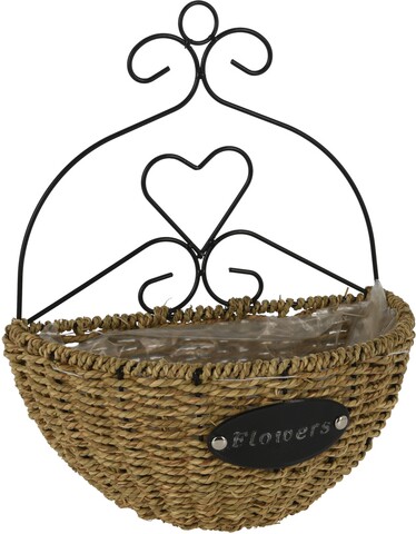 Ghiveci Flowers, 28.5x15.5x13/34 cm, metal