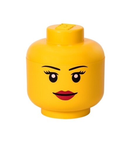 Cutie de depozitare Girl L, LEGO, 850 ml, polipropilena, galben