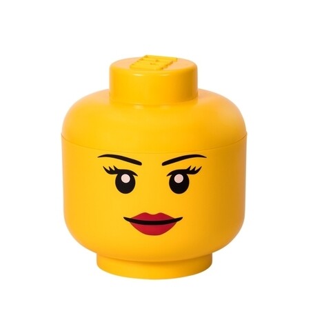 Cutie de depozitare Girl L, LEGO, 850 ml, polipropilena, galben