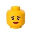 Cutie de depozitare Girl L, LEGO, 850 ml, polipropilena, galben