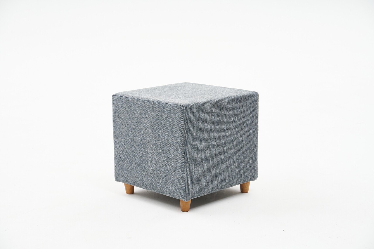 Taburet, Atelier del Sofa, 825BLC2399, Lemn, Gri - view 2