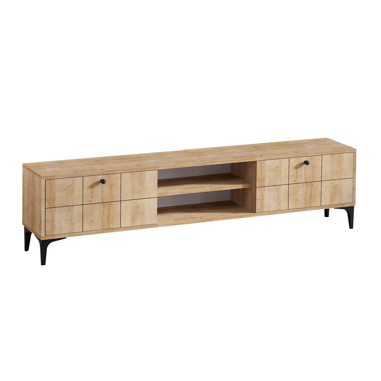 Comoda TV, Emerald, Hera, 180x55x31 cm, Stejar - 2 | YEO