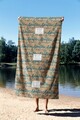 Prosop de plaja, Astacura, Adventures Awaits 70, 70x130 cm, 70% poliester/30% poliamida, Multicolor