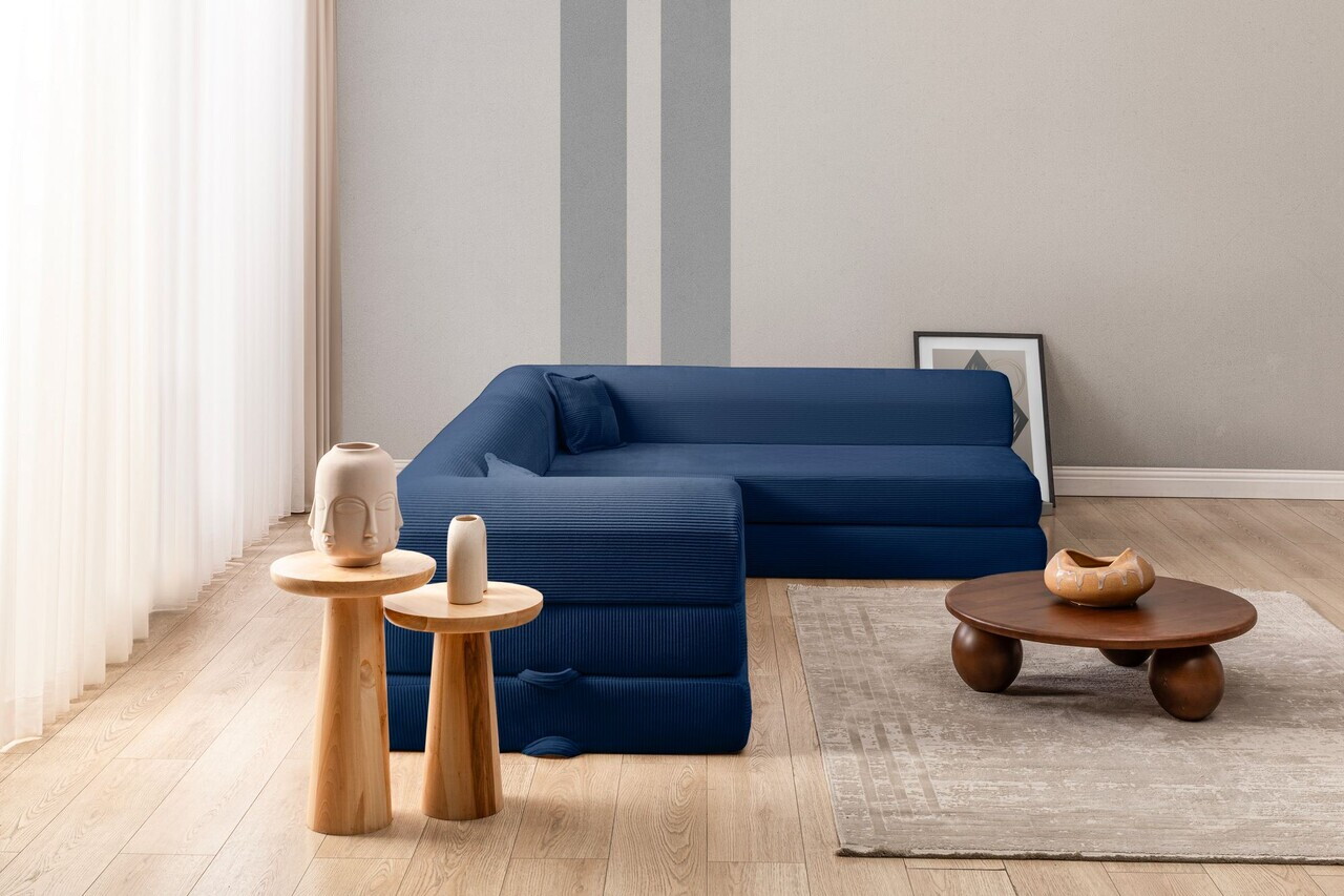 Coltar, Atelier del Sofa, 118FVL1503, Tesatura plus reiata, Albastru navy - view 3
