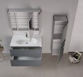 Dulap de baie cu oglindă, Hanah Home, Nuvola 100 v2, Antracit