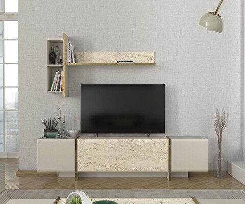 Comoda TV, Dovelle, Veyron, Travertin / Gresie