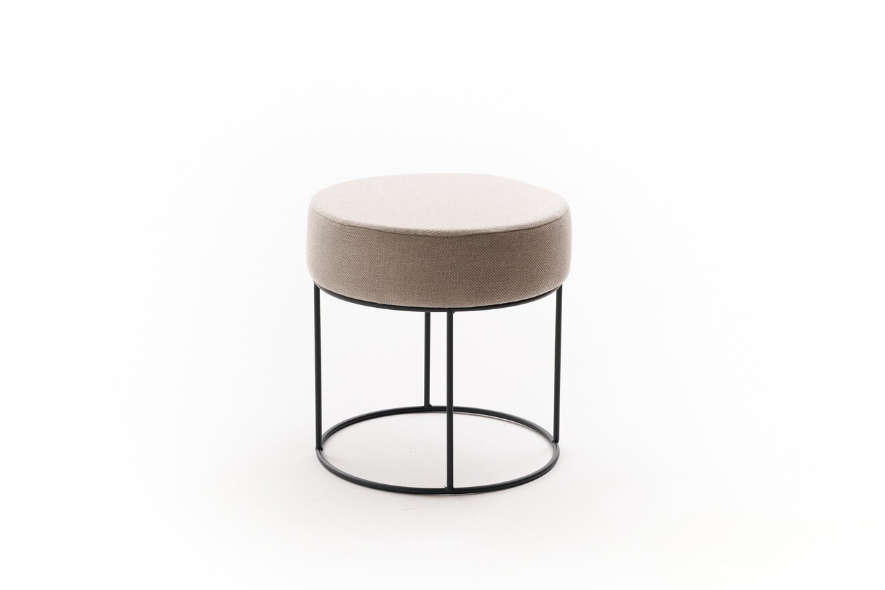 Taburet, Atelier del Sofa, 825BLC5142, Metal, Bej - view 4