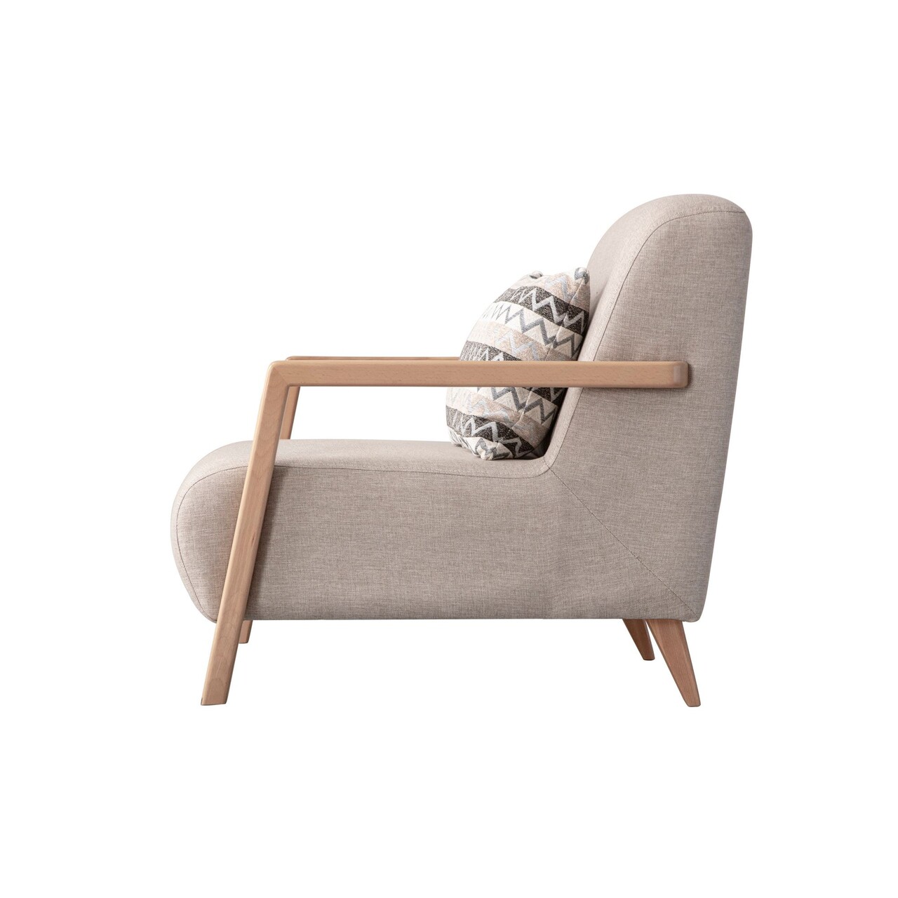 Fotoliu, Atelier del Sofa, 752EST1712, Lemn de carpen;PAL, Crem - view 8
