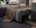 Coltar extensibil stanga 4 locuri ELTAP, Bon-21, Bonett, 250x175x92 cm, lemn/poliester, gri