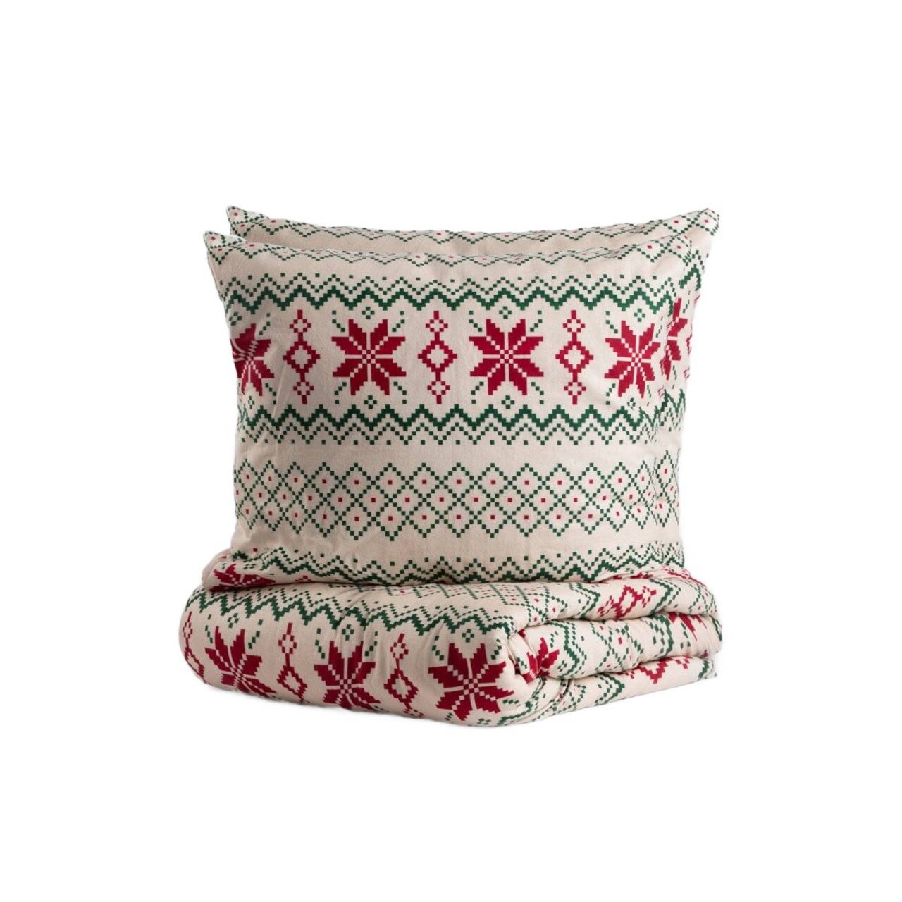 Lenjerie de pat King Size, Wintey, Homla, 3 piese, 200x220 cm, bumbac, multicolor - 1 | YEO