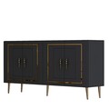 Consola, Olivia, Piero KB150, Antracit / Aur