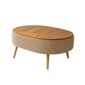 Masuta de cafea, Hanah Home, Luno, 90x45x60 cm, Maro