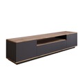 Comoda TV FR7 - AA, Locelso, 180x44.5x44.6 cm, natural/antracit