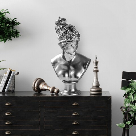 Decoratiune, Yak-037-B, Poliester, Argintiu