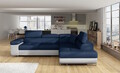 Coltar extensibil dreapta 4 locuri, ELTAP, Anton, 272x203x85 cm, lemn/poliester, bleumarin/gri