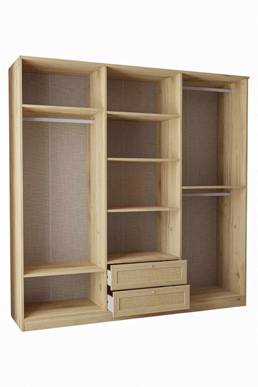 Dulap pentru haine, Hanah Home, Baru 6 210, 206x210x52 cm, Bej - view 8