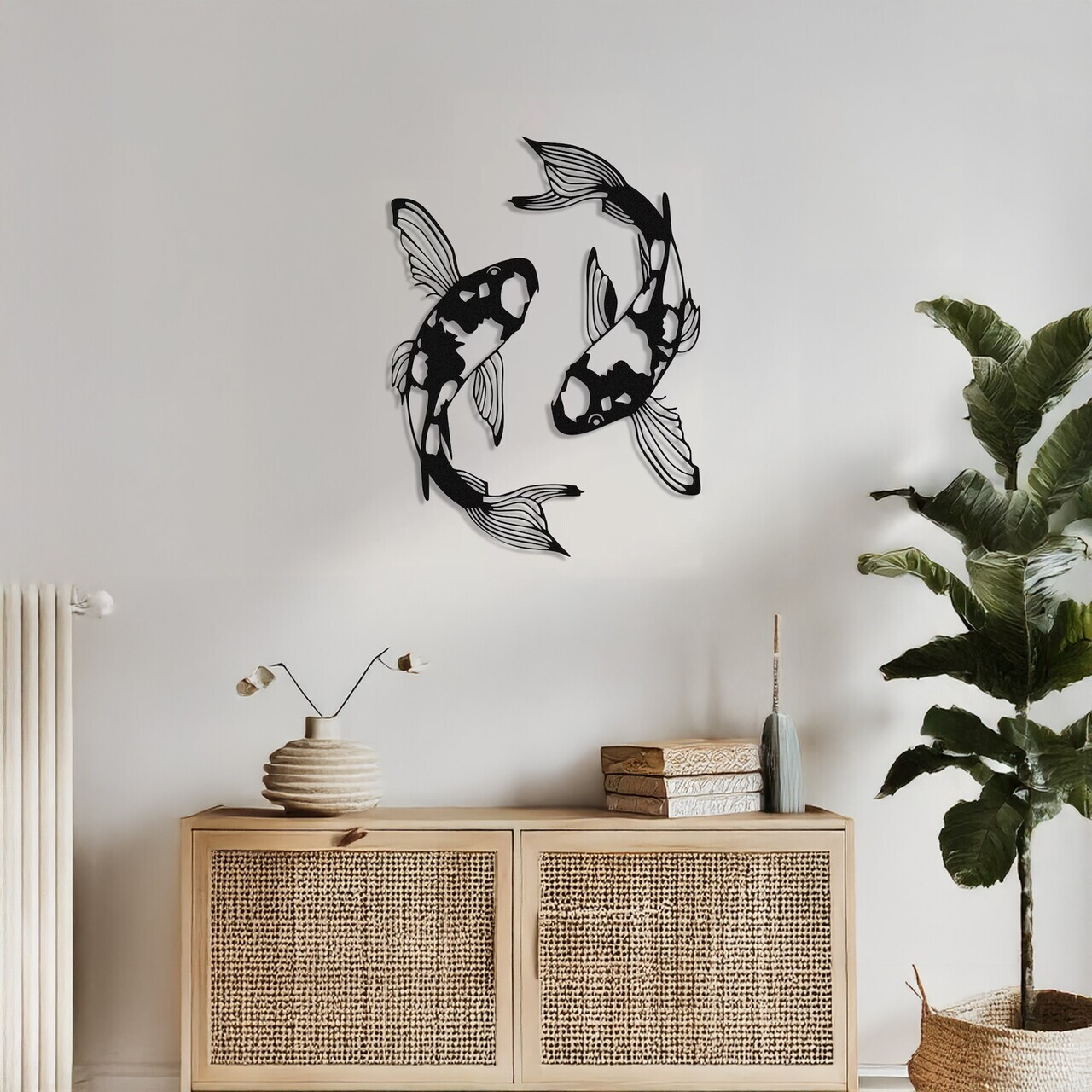 Decoratiune de perete, DCV-1014-MT, Dimensiune: 40 x 40 cm, Negru — imaginea 2