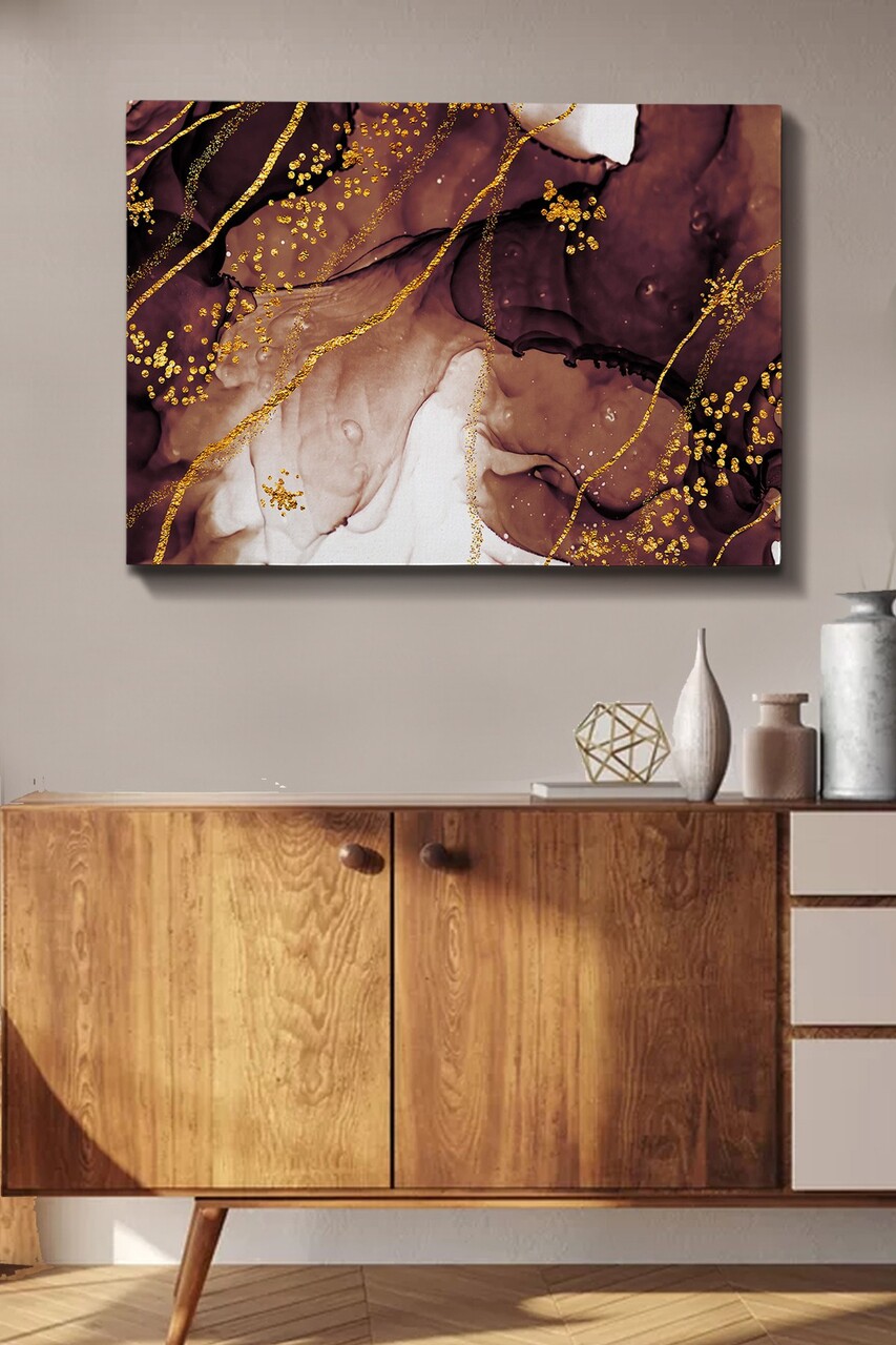 Tablou decorativ, Kanvas Tablo (70 x 100), Cadru: 100% LEMN (grosime: 3 cm), Multicolor - view 2