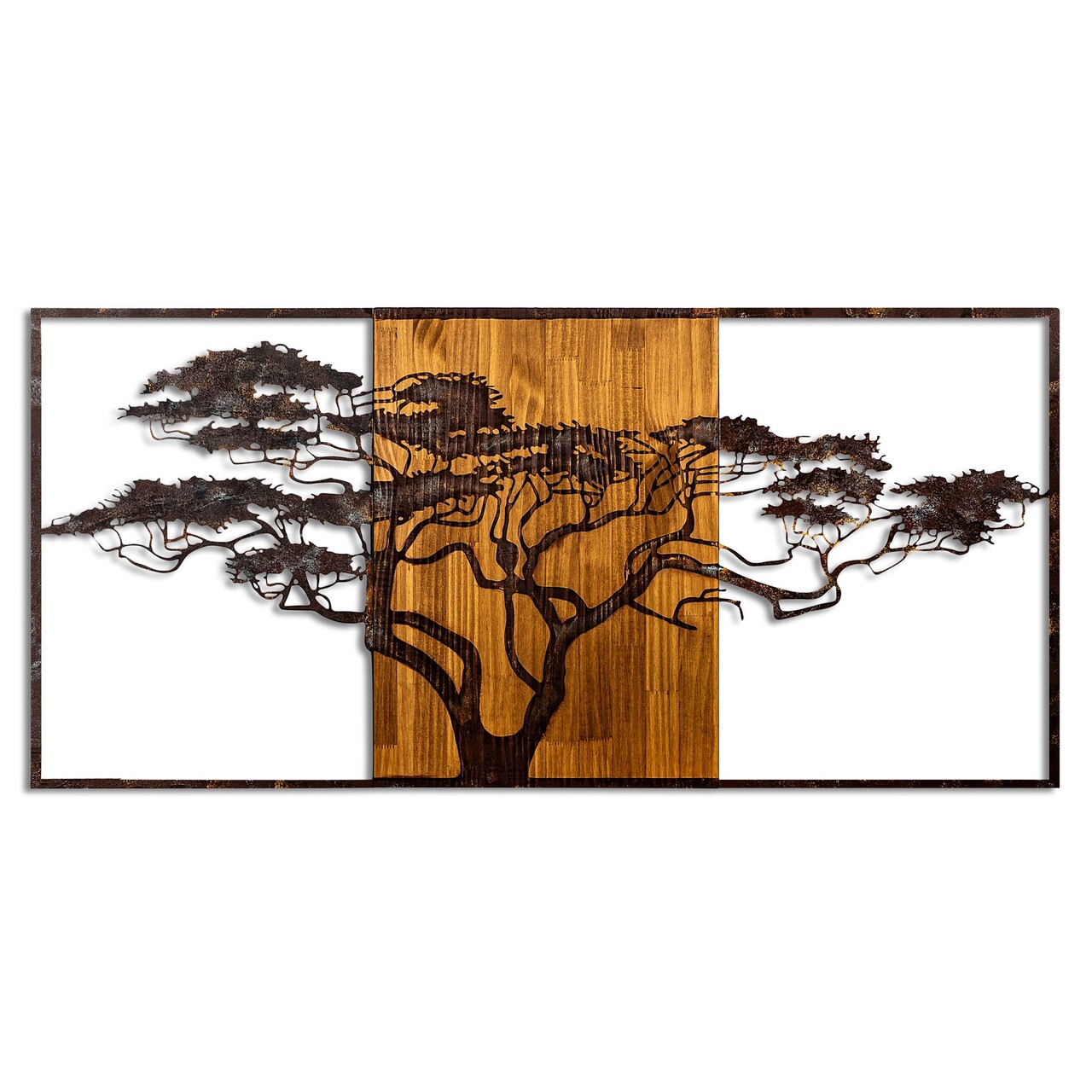 Decoratiune de perete, Acacia Tree, Lățime: 147 cm Înălțime: 70 cm Adâncime: 3 cm, Multicolor - view 7