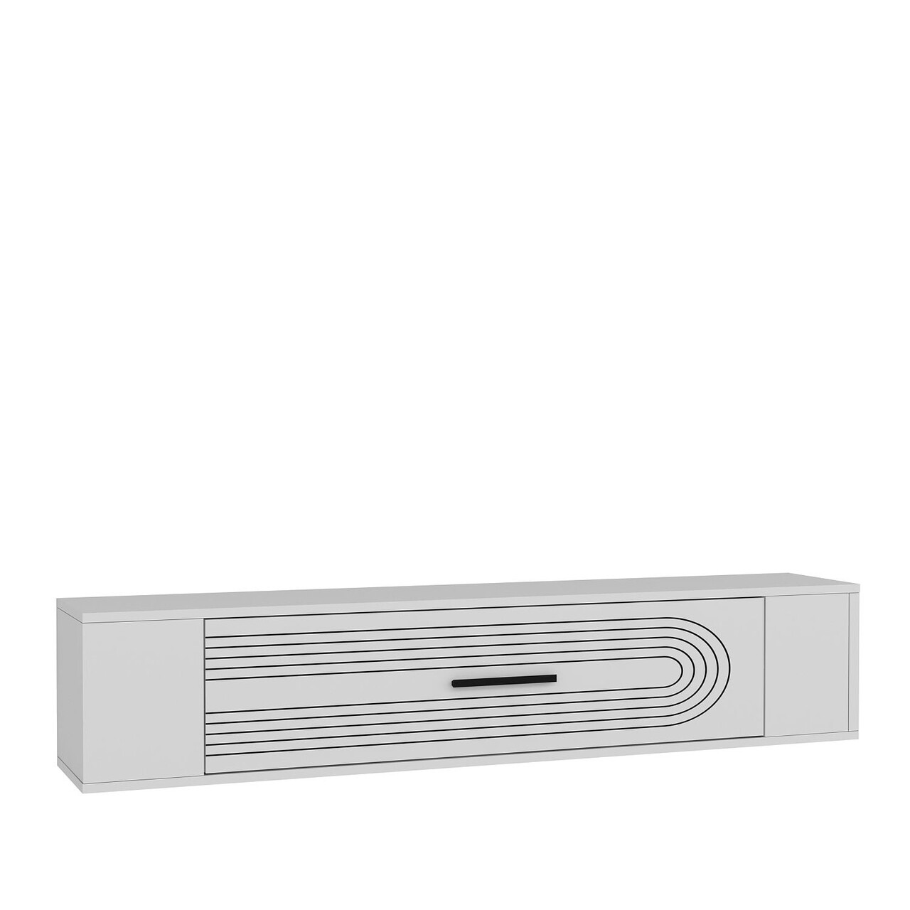 Comoda TV, Hanah Home, Restol 3, 120x33.2x26.4 cm, PAL , Alb - view 5