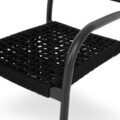 Scaun, Panza, L.56 l.62.5 H.87 cm, aluminiu, negru