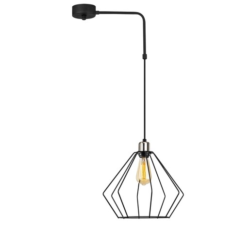 Lustra opviq maden, 43x100 cm, e27, 100 w, negru