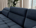 Coltar extensibil stanga 4 locuri ELTAP, LT-40RAQ, Berrto, 306x165x100 cm, lemn/poliester, albastru inchis