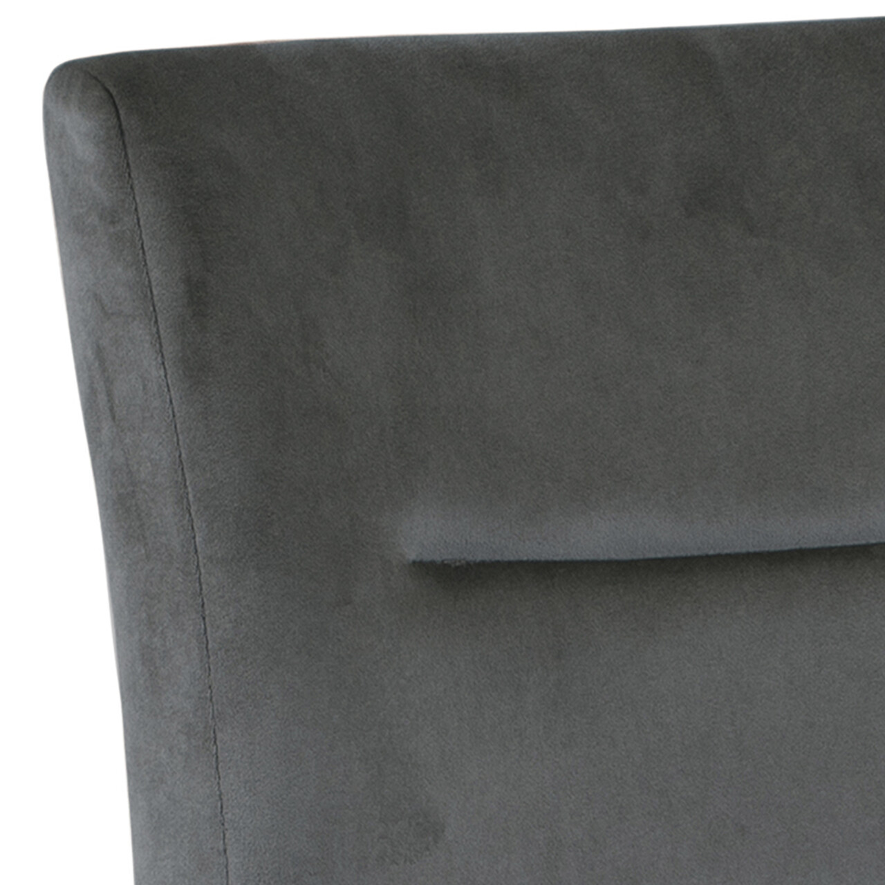 Scaun Demi, Actona, 45x55x90.5 cm, catifea/otel, gri inchis - view 3