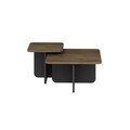Masuta de cafea, Hanah Home, Luvi, 40.6x40.35x40.6 cm, Rahle / Antracit