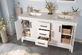 Set mobilier de baie (3 piese), Jussara, Michigan 60, Alb