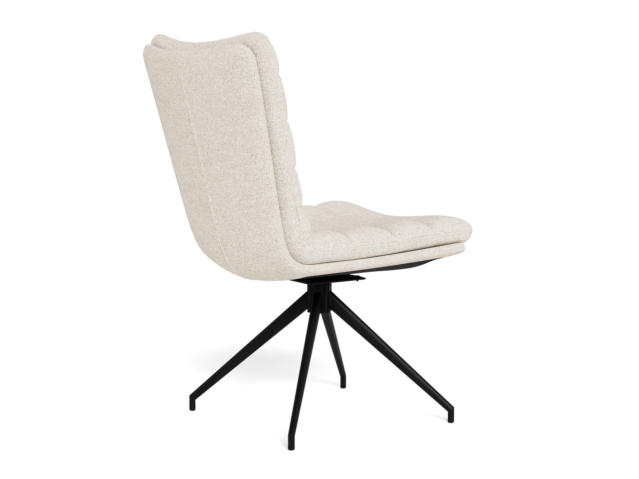 Scaun Grafton, Actona, 50.5x65x96.5 cm, rotativ, tesatura Boucle/otel, crem - view 4