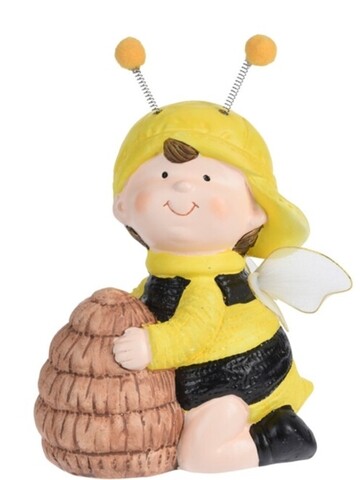 Decoratiune Bee Boy, 13x8x18 cm, ceramica, multicolor Excellent Houseware imagine 2022 by aka-home.ro