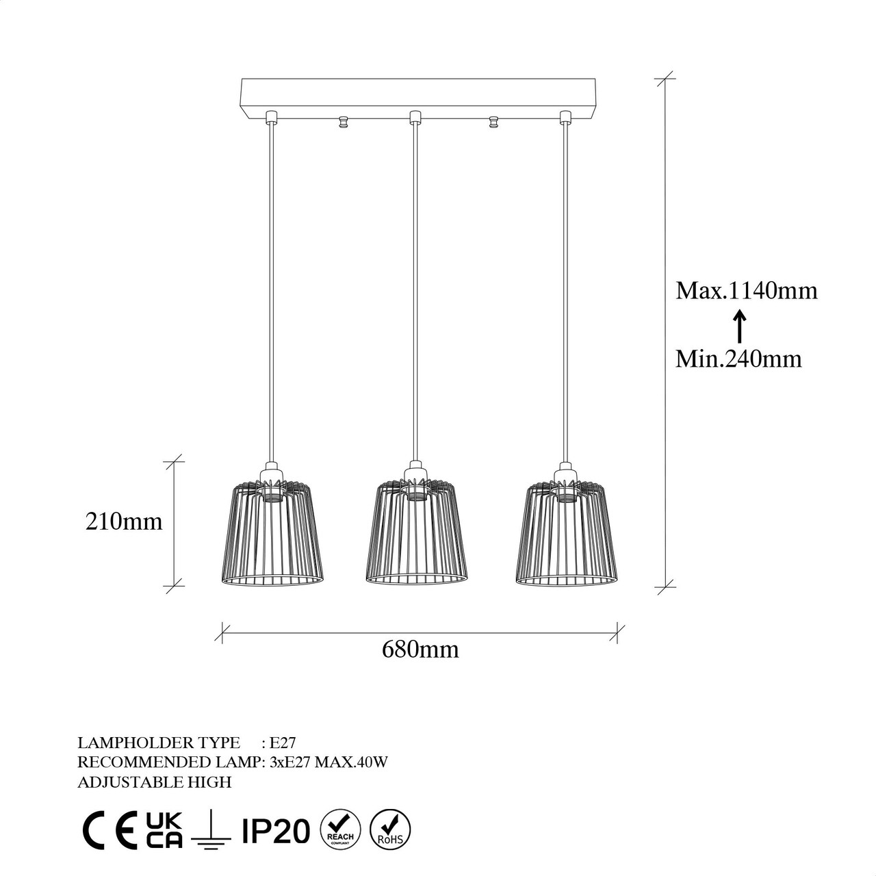 Lustra, Fulgor, 942FLG1492, Metal, Auriu