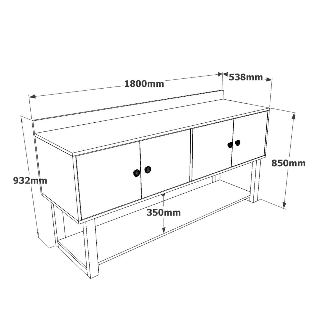 Set mobilier de birou, Locelso, Mn09-Ba, PAL, Baroc / antracit
