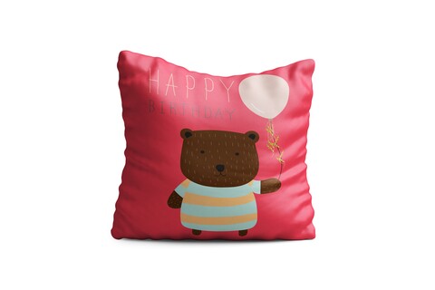 Perna decorativa teddy w balloon, oyo kids, 43x43 cm, poliester, multicolor